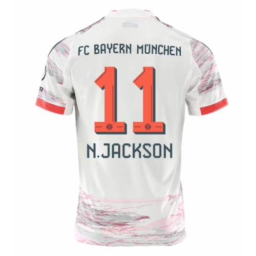 Billige Fotballdrakt Bayern Munich Nicolas Jackson #11 Replika Bortedrakt 2025-26 Kortermet Billige Fotballdrakt Bayern Munich Nicolas Jackson #11 Replika Bortedrakt 2025-26 Kortermet